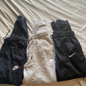 3 pair Nike joggers all worn once or twice